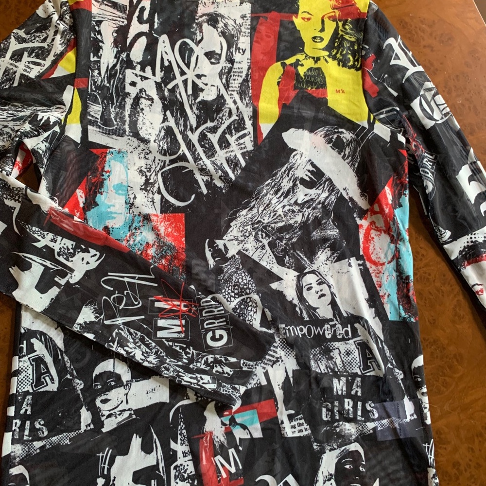 Marquese Almeida Perfect condition, worn once, rockstar mesh mockneck
